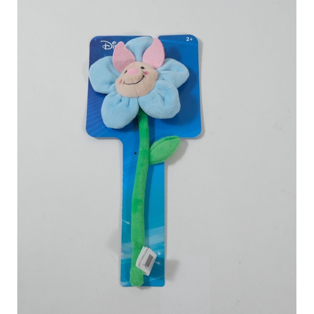 Disney Plush Toy Unisex OS Blue‎ Piglet Flower Bendable Stem Winnie The Pooh New